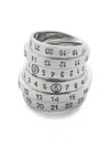 Mm6 Maison Margiela Numeric Ring In Metallic