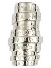 Mm6 Maison Margiela 'numeric' Ring In Metallic