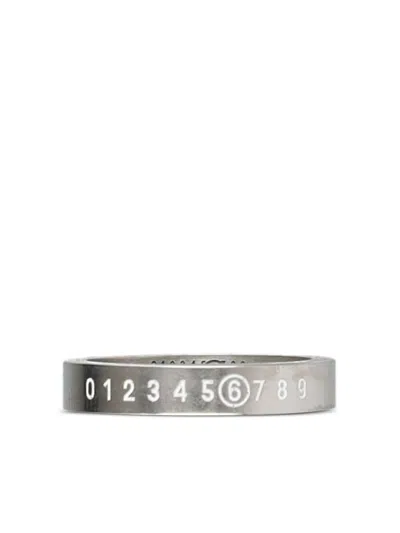 Mm6 Maison Margiela Numeric Ring In 银色