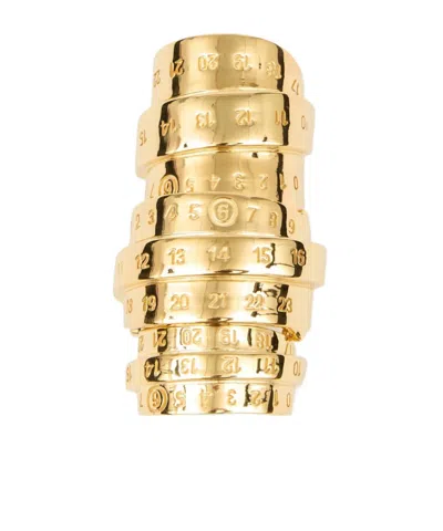 MM6 MAISON MARGIELA SIGNATURE NUMBERS MOTIF RING
