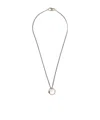 Mm6 Maison Margiela Numeric Ring Necklace In Gray