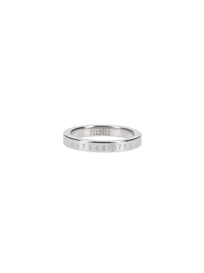 Mm6 Maison Margiela "numeric" Ring In White