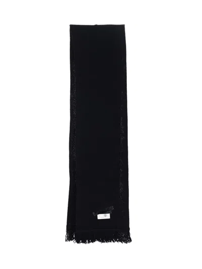 Mm6 Maison Margiela Numeric Scarf In Black