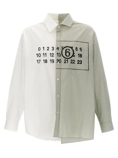 MM6 MAISON MARGIELA MM6 MAISON MARGIELA 'NUMERIC SIGNATURE' ASYMMETRIC SHIRT