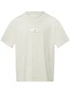 Mm6 Maison Margiela Numeric Signature Cotton T-shirt In Neutrals