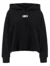 Mm6 Maison Margiela Numbers-patch Hoodie In Black