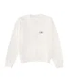 Mm6 Maison Margiela Numeric Signature Label Crewneck Sweatshirt In White