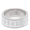 Mm6 Maison Margiela Numeric Signature Logo Ring In White