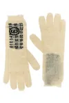Mm6 Maison Margiela 'numeric Signature Mm6' Gloves In Multi