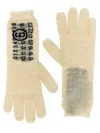 Mm6 Maison Margiela Numeric Signature Mm6 Gloves In Multi