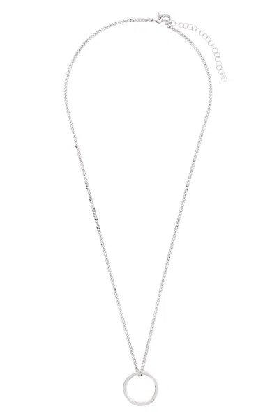 Mm6 Maison Margiela 'numeric Signature Mm6' Necklace In Metallic