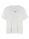 Mm6 Maison Margiela Cotton Crew-neck T-shirt With Numeric Signature Patch In White
