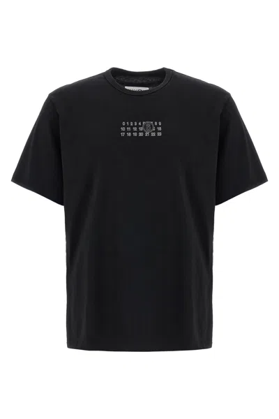 Mm6 Maison Margiela 'numeric Signature Mm6' T-shirt In Black