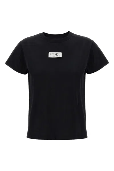 Mm6 Maison Margiela 'numeric Signature Mm6' T-shirt In Black
