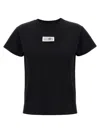 Mm6 Maison Margiela Numeric Signature Mm6 T-shirt Black In Black