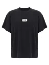 Mm6 Maison Margiela Numeric Signature Logo Crew Neck T Shirt In Black