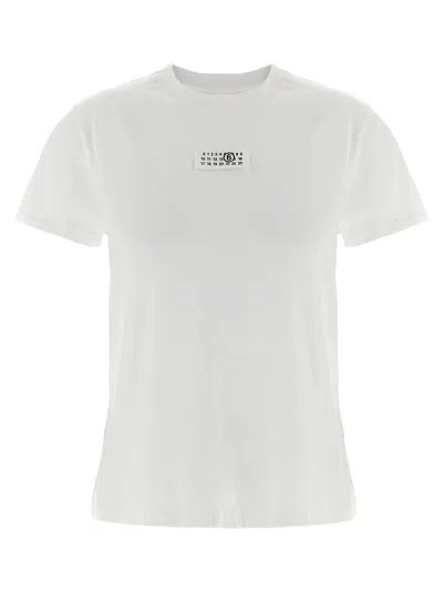 Mm6 Maison Margiela 'numeric Signature Mm6' T-shirt In White