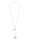 Mm6 Maison Margiela Numeric-signature Necklace In Silver