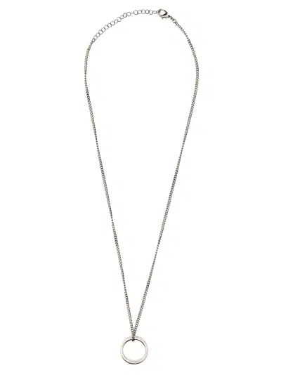 Mm6 Maison Margiela Numeric Signature Necklace In Silver