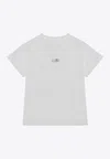 Mm6 Maison Margiela Mm6 By Maison Margiela Numeric Cotton Jersey T-shirt In White