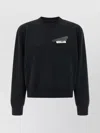 Mm6 Maison Margiela Numeric Signature Sweatshirt Crew Neck Style In Black
