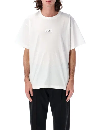 Mm6 Maison Margiela Numeric Signature T-shirt In White