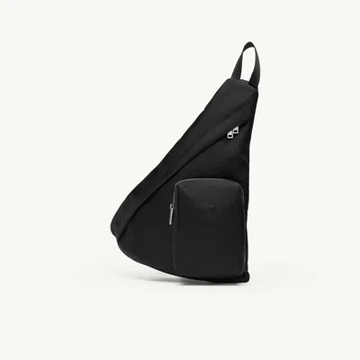 Mm6 Maison Margiela Numeric Sling Backpack In Black