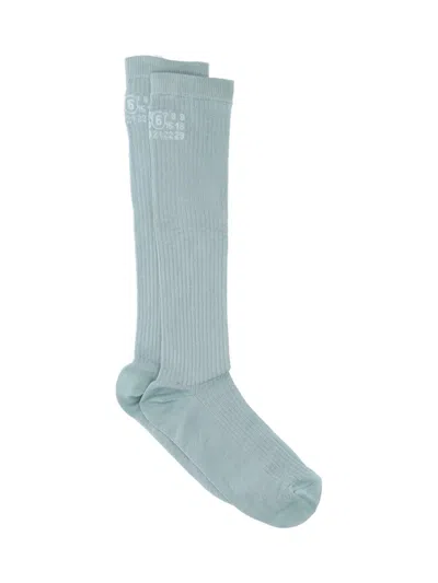 Mm6 Maison Margiela Numeric Socks In Blue