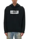 Mm6 Maison Margiela Drawstring Hood Kangaroo Pocket Ribbed Cuffs