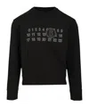 Mm6 Maison Margiela Sweatshirt With Numerical Graphics In Black