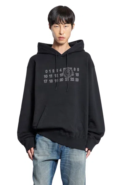 Mm6 Maison Margiela Numeric Sweatshirt In Black