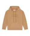Mm6 Maison Margiela Mm6 By Maison Margiela Relaxed-fit Cotton Hoodie With Unique Graphic Print In Nude