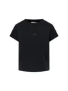 Mm6 Maison Margiela Crew Neck Short Sleeves Top In Black
