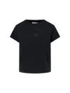 Mm6 Maison Margiela Crew Neck Short Sleeves Top In Black