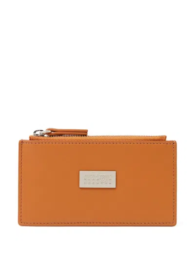 Mm6 Maison Margiela Numeric Wallet In Orange