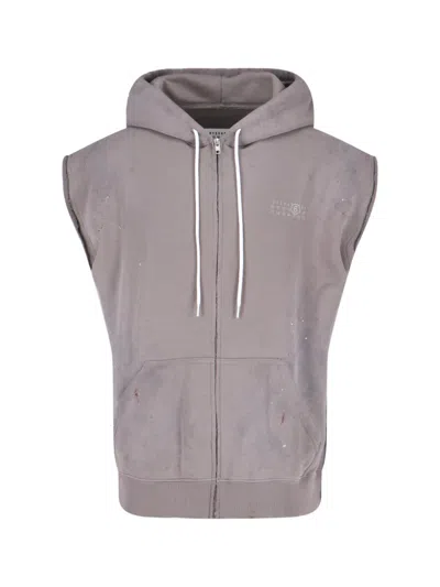 MM6 MAISON MARGIELA NUMERIC ZIP SWEATSHIRT