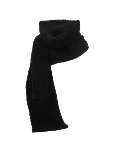 Mm6 Maison Margiela Numeric-signature Scarf In Black