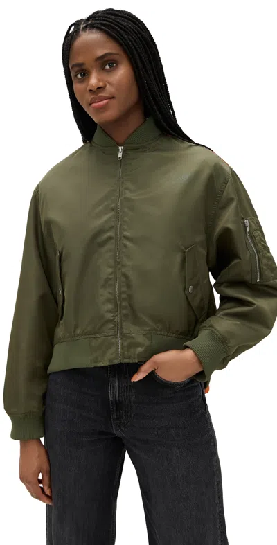 Mm6 Maison Margiela Nylon Bomber Military/orange