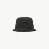 Mm6 Maison Margiela Nylon Bucket Hat In Black