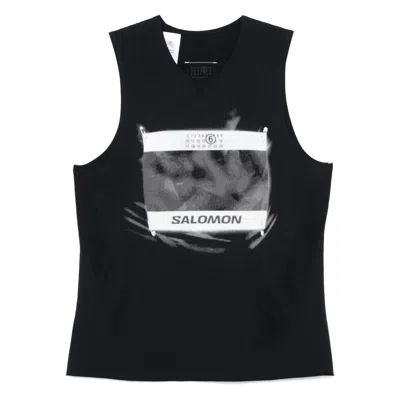 Mm6 Maison Margiela Mm6 X Salomon Edition Crewneck Tank Top Black