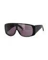 Mm6 Maison Margiela Occhiali Da Sole Mm6 Mask Black In Black