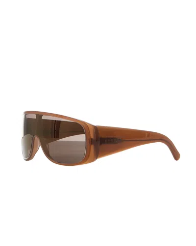 Mm6 Maison Margiela Occhiali Da Sole Mm6 Mask Brown