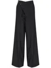 Mm6 Maison Margiela Off-centre Trousers In Black