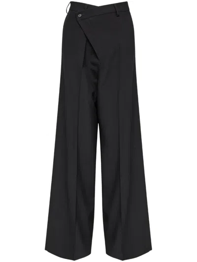 Mm6 Maison Margiela Off-centre Trousers In Black