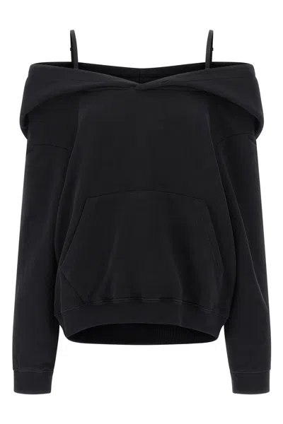 MM6 MAISON MARGIELA OFF-SHOULDER HOODIE