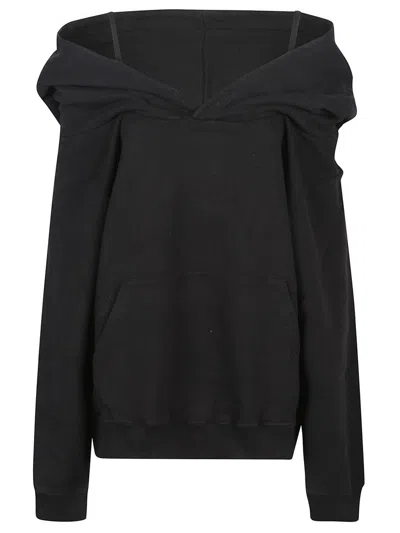 MM6 MAISON MARGIELA OFF-THE-SHOULDER COTTON SWEATSHIRT