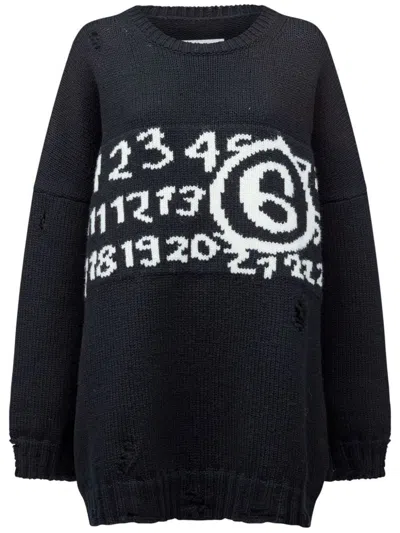 MM6 MAISON MARGIELA OFF-THE-SHOULDER SWEATER