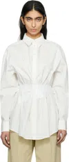 Mm6 Maison Margiela "taped" Shirt In 101 Off White