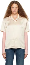 Mm6 Maison Margiela Off-white Crinkled Shirt In 102 Off White