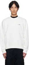 Mm6 Maison Margiela Cotton Crewneck Sweatshirt With Numeric Logo In White
